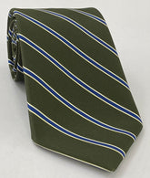 Modern Madder Print Stripe Silk Tie MMST-14